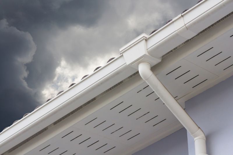 Roofline gutter setup